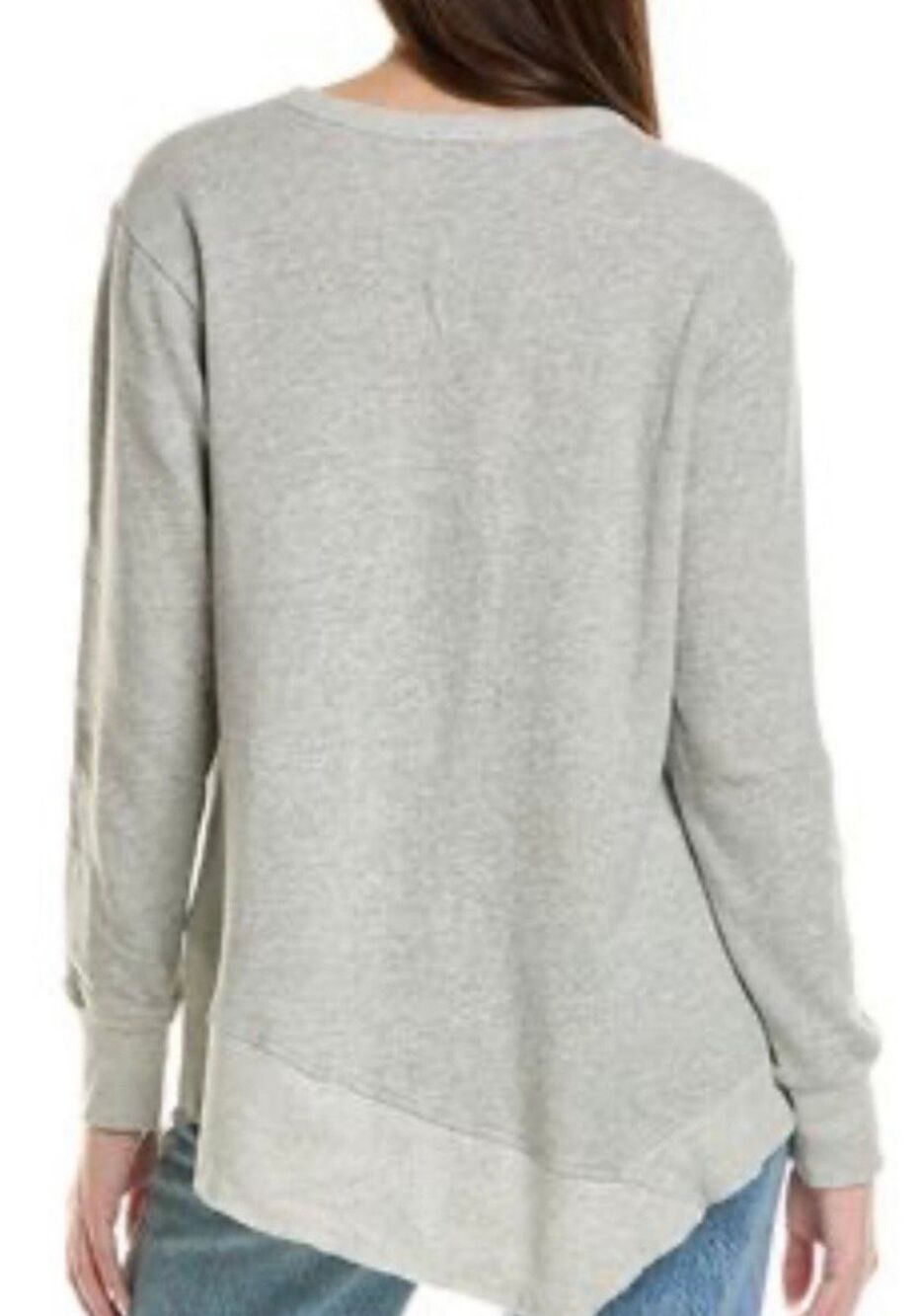 WILT Long Sleeve Basic Big Back Slant Dark Grey Sz Large Sweatshirt